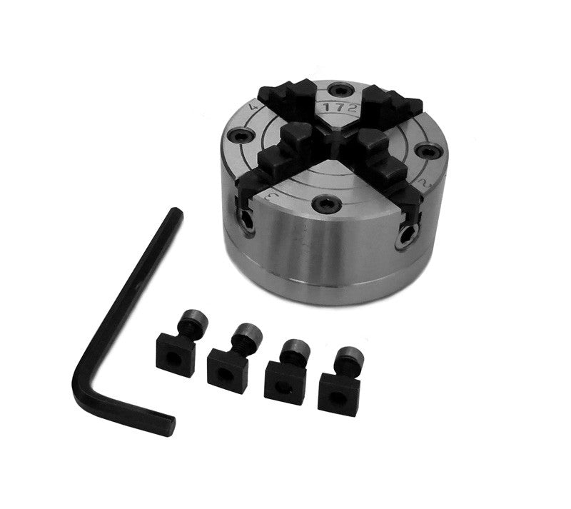 4 Jaw Chuck & Backplate - 80mm for Rotary Tables