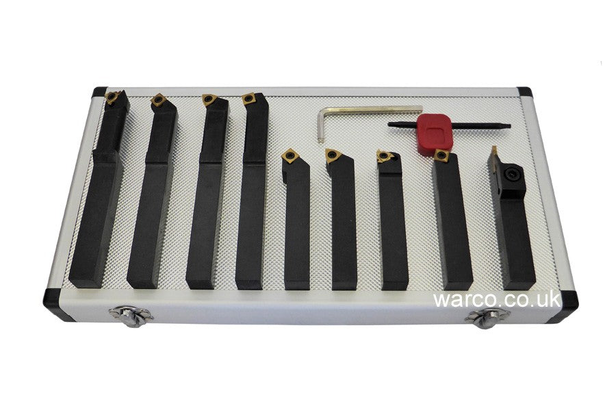 Indexable Lathe Tools - 9 Piece Set - 16mm
