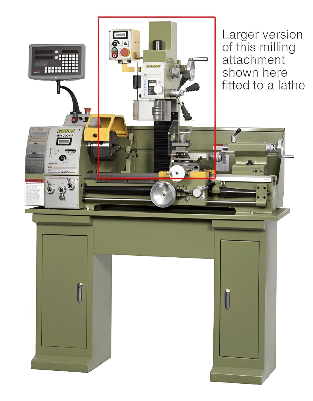 Milling Head for WM250 Lathe - Vertical Attachment - Warco