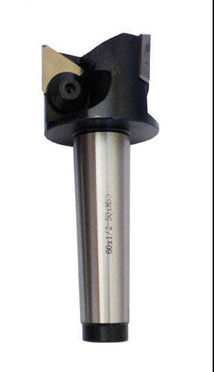 Indexable Milling Cutters End Mills - 3MT 50mm - Tapped 3/8" - Warco