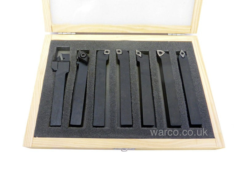 Indexable Lathe Tools - 7 Piece Set - 8mm