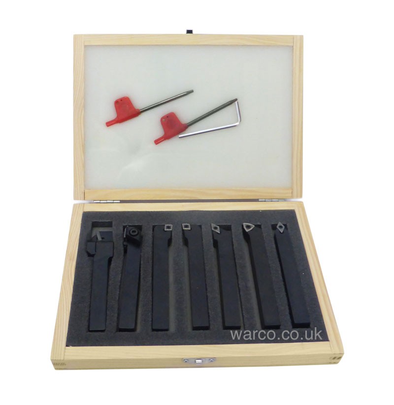 Indexable Lathe Tools - 7 Piece Set - 12mm