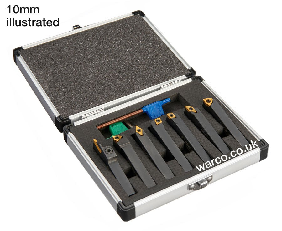 Indexable Lathe Tools - 7 Piece Set - 12mm