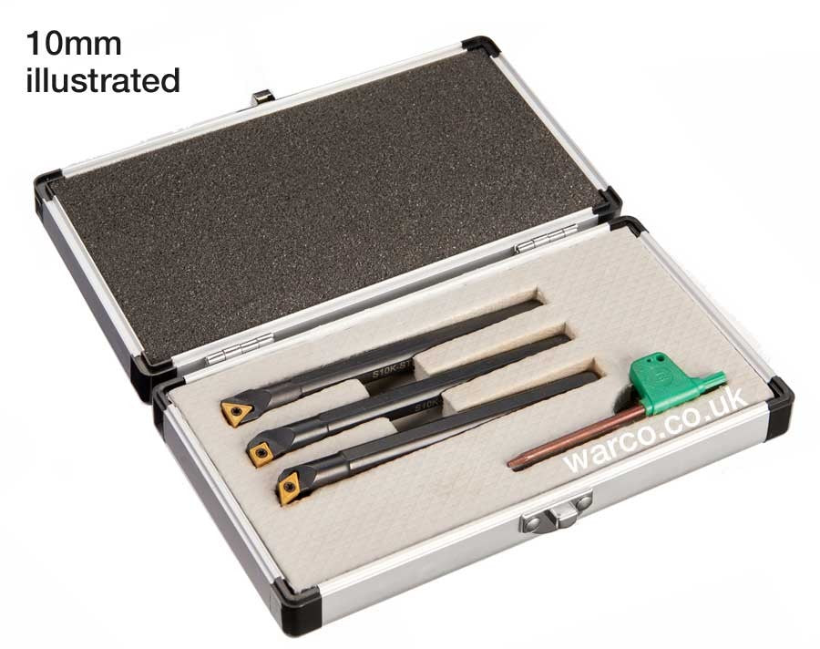 Indexable Boring Bar - 3 Piece Set - 10mm
