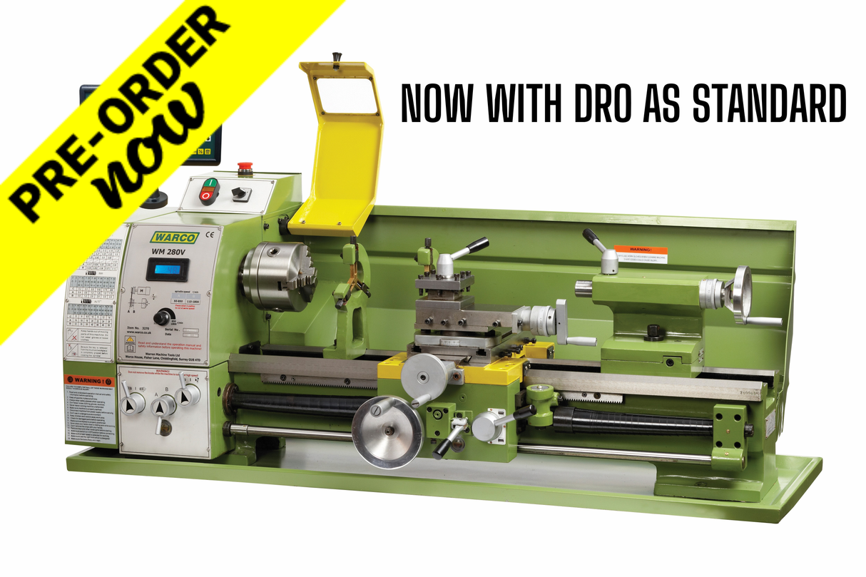 WM280V Lathe Inverter Drive Variable Speed with DRO