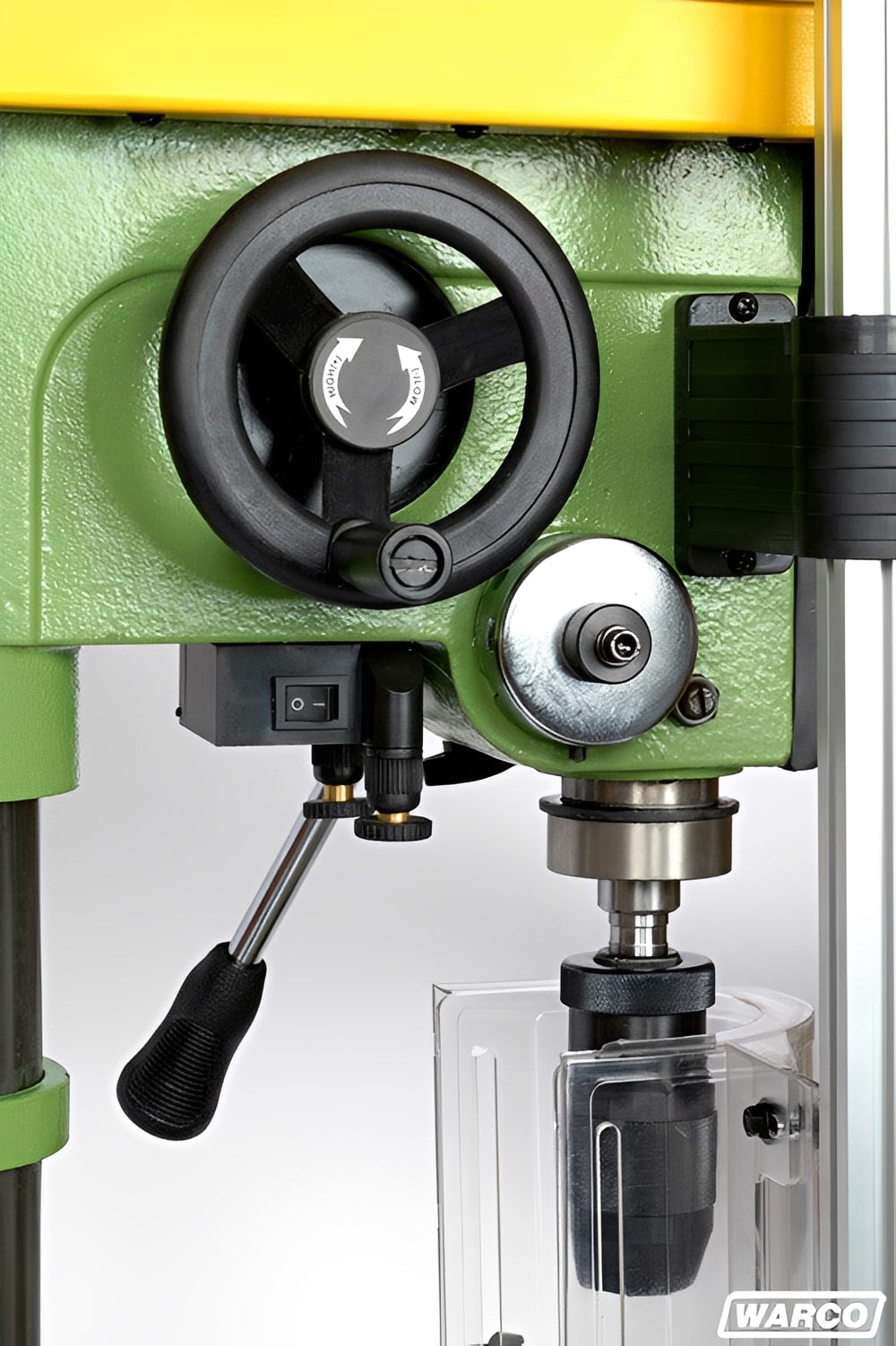 2B12V Variable Speed Bench Drill by Warco with metalworking machine tools lathe and mill features