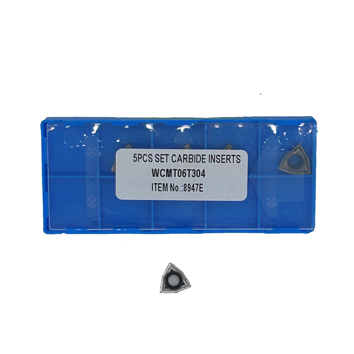 Tips Set - For Indexable Lathe Tools 9 Piece 10mm / 12mm - 10mm tips