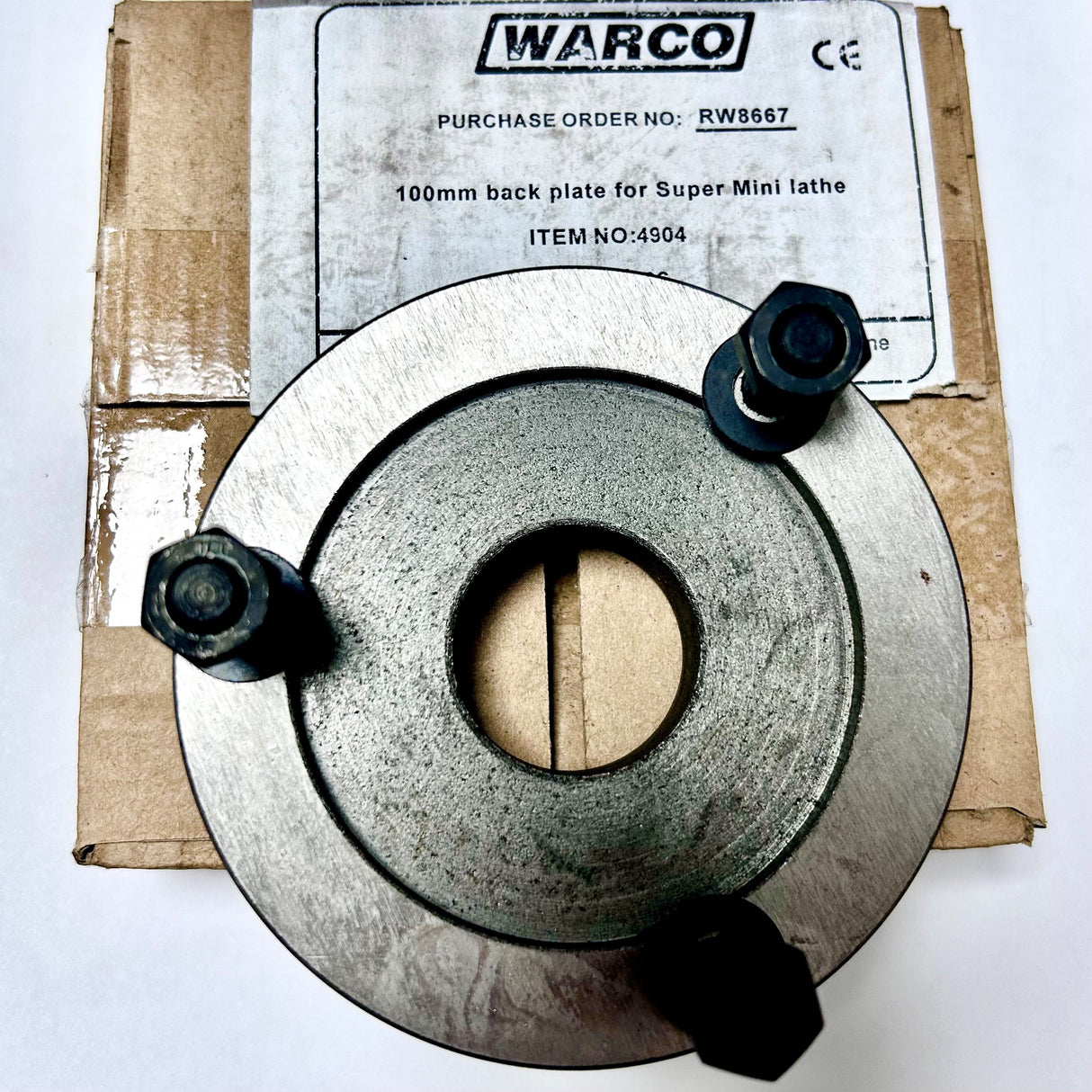 Backplate for Warco Mini Lathe - Other Mini Lathes