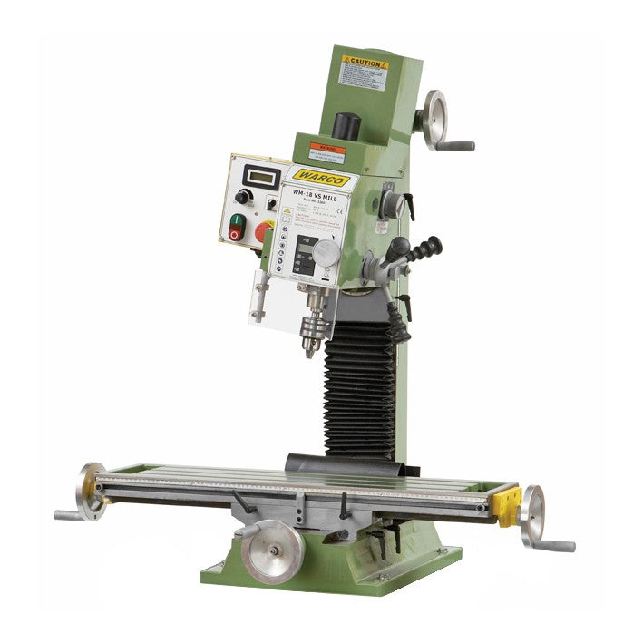 WM18 Milling Machine - Variable Speed - R8