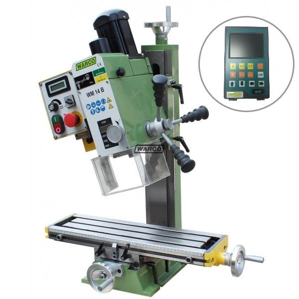 WM14B Belt Drive Mill with DRO