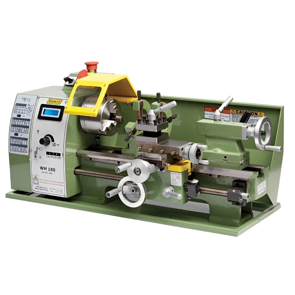Warco WM180 lathe metalworking machine tools with green body and variable speed bench lathe for model engineering
