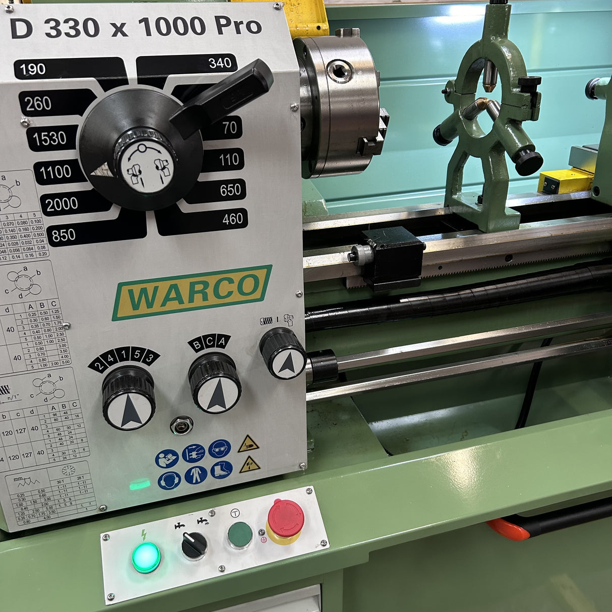 D330 Pro Gear Head Lathe (with stand & DRO)