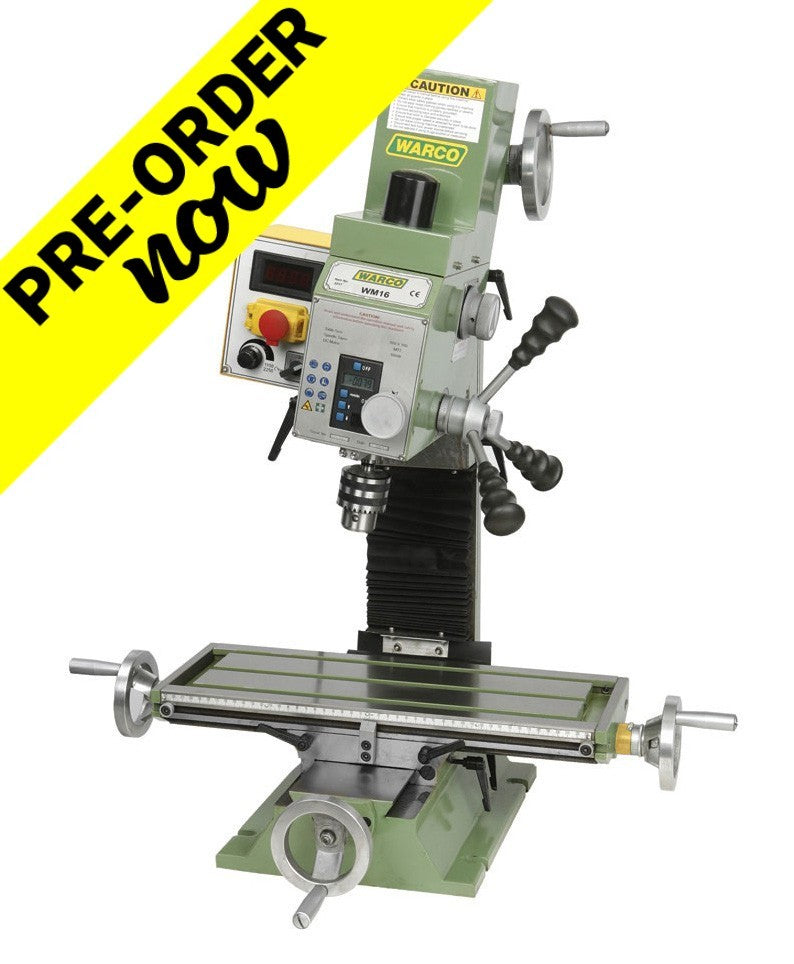 WM16 Milling Machine - Variable Speed - R8