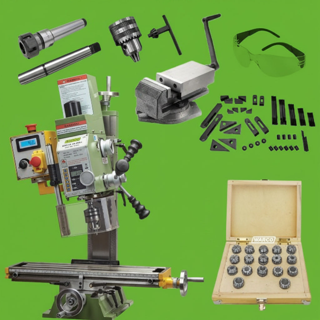 Milling Machine Starter Bundle (WM14 with DRO)