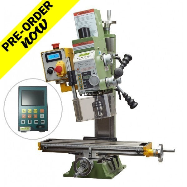 WM14 Milling Machine - Variable Speed with DRO - 2MT