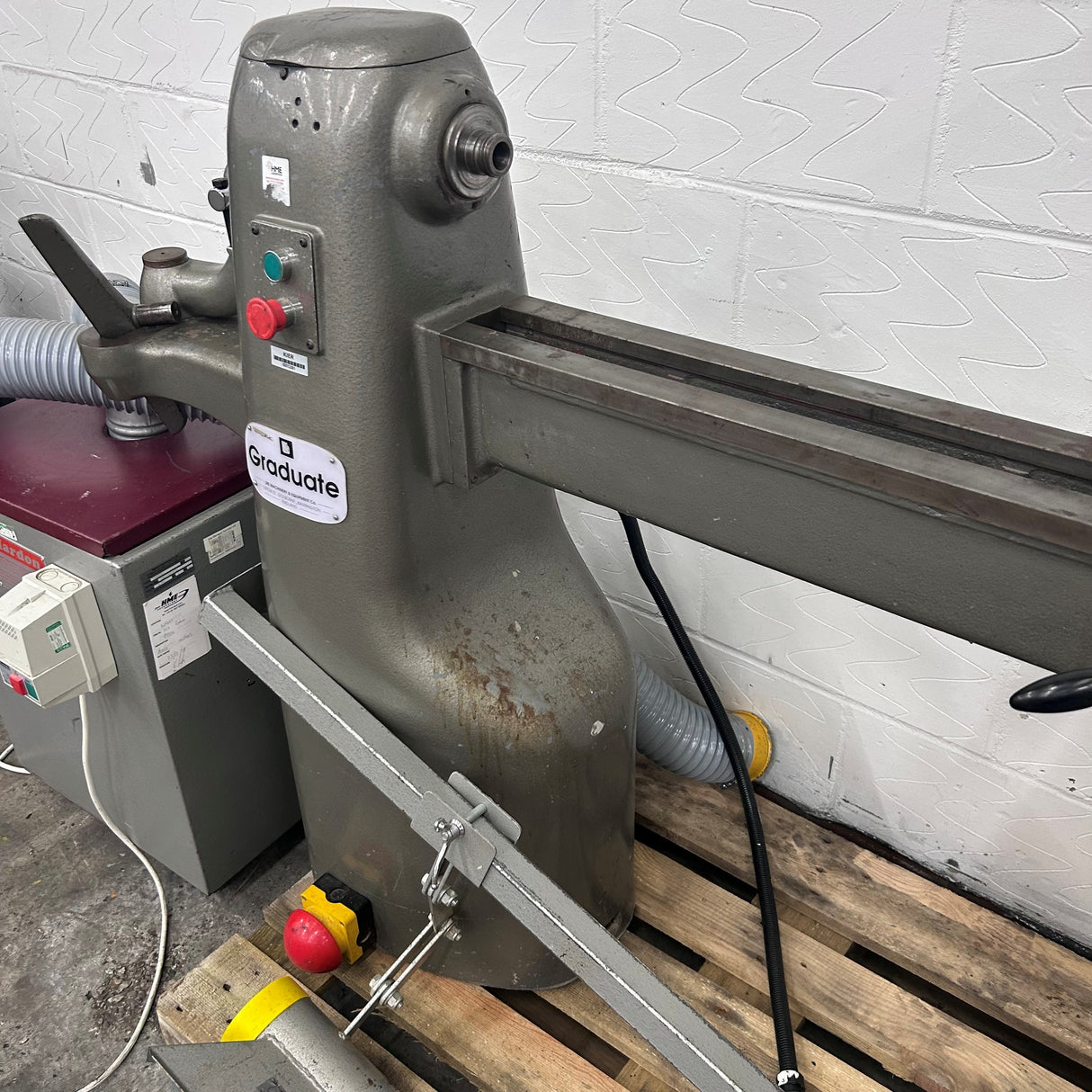 Graduate Wood Turning Lathe 3 Phase with Extractor (used) (£60 Delivery)