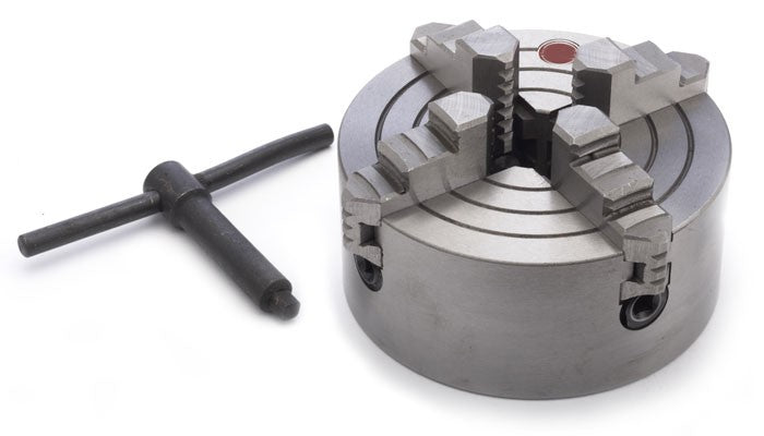 4 Jaw Independent Chuck & Reversible Jaws - 125mm Chuck