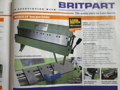 Warco Featured in...Land Rover Monthly
