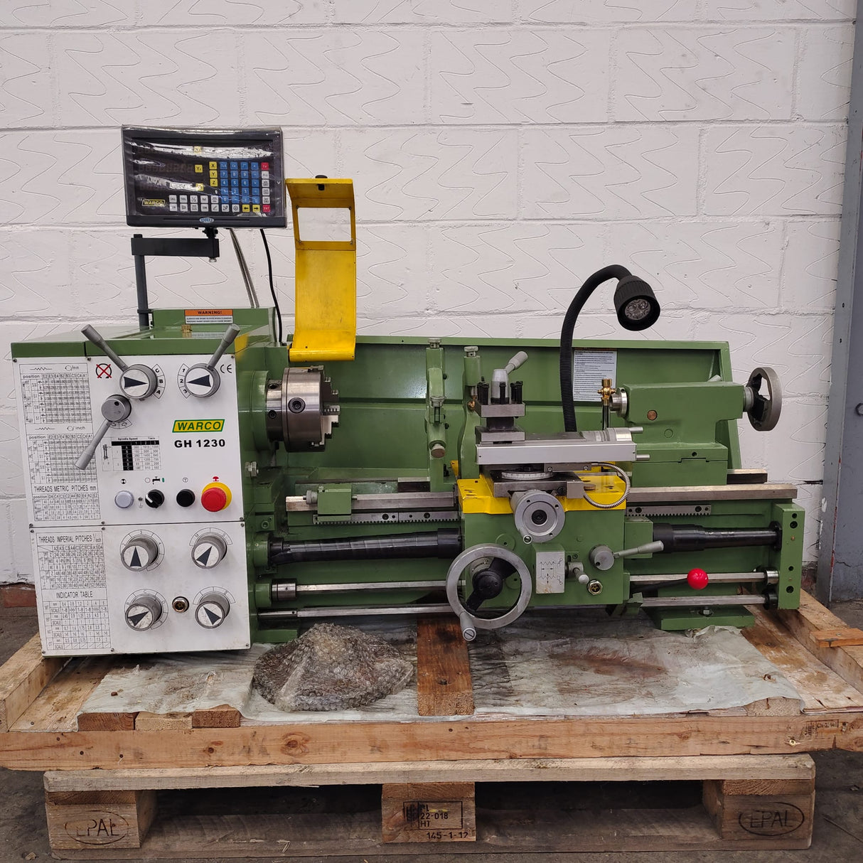 GH1230 Lathe Gear Head with DRO (used) (£120 Delivery)