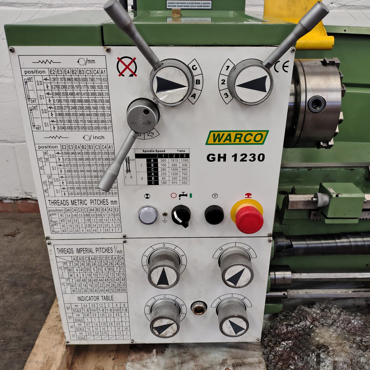 GH1230 Lathe Gear Head with DRO (used) (£120 Delivery)