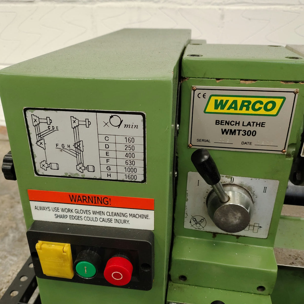 WMT300 Lathe Imperial (used) (£60 Delivery)