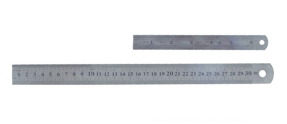 Metal Rulers - 6" / 150mm