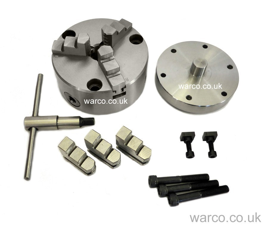 125mm HV6 Chuck & Backplate for Rotary Table