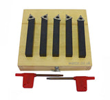 Indexable Lathe Tools - 5 Piece Set - 6mm shank