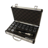 ER32 Collet Chuck & Collets 3MT - 18 Piece Set - 3MT Tapped 12mm