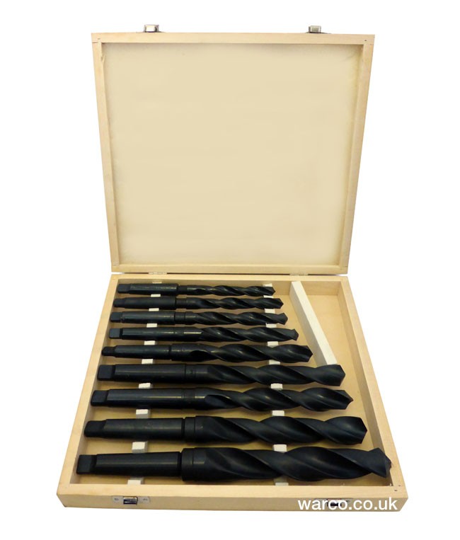 Drill Set - Morse Taper HSS 2MT / 3MT - 2MT/3MT 9 Piece set metric