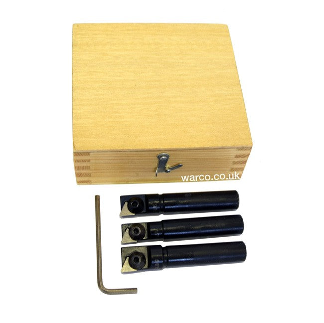 Indexable End Mill Milling Cutters - 3 Piece Set - Set 3 replacement tips