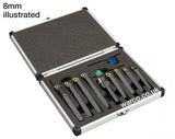 Indexable Lathe Tools - 9 Piece Set 8mm 10mm 12mm - 12mm tips set