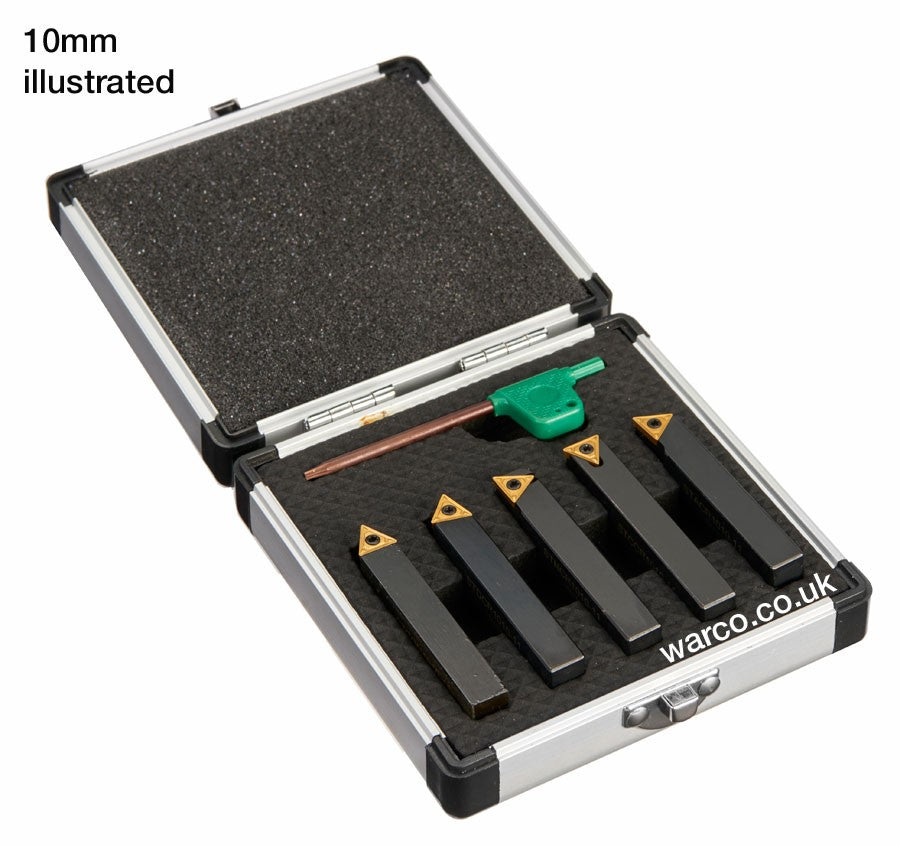 Indexable Lathe Tools - 5 Piece Set 12mm
