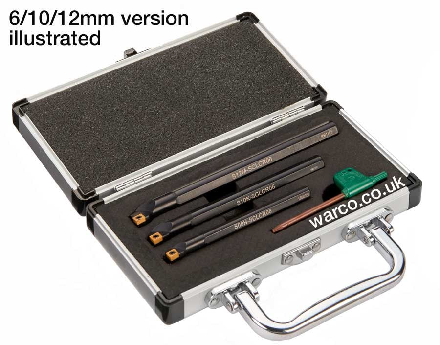 Indexable Boring Bar - 3 Piece Set - 8/10/12mm set