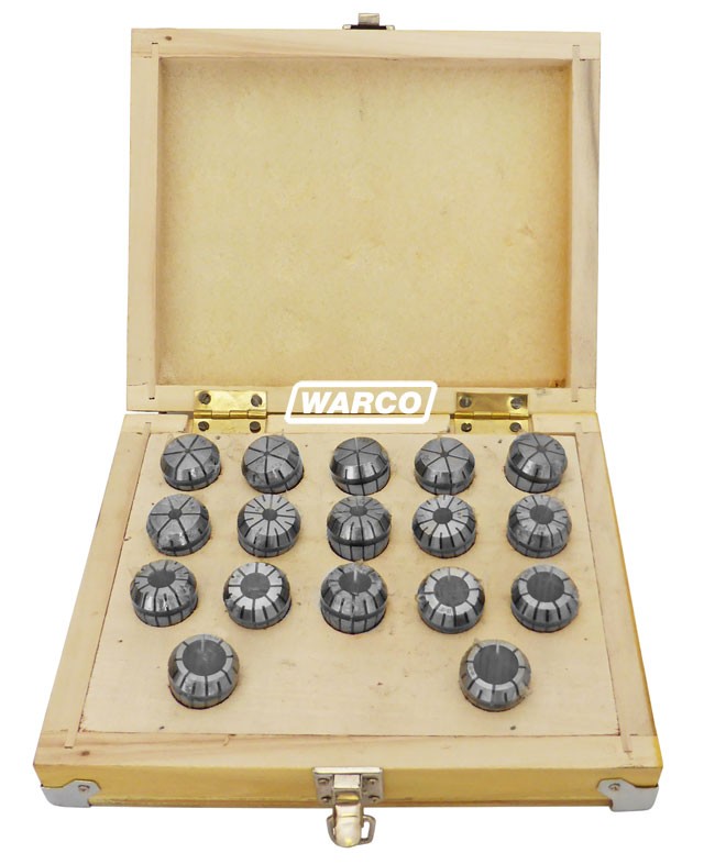 ER25 Collets - 17 Piece Box Set