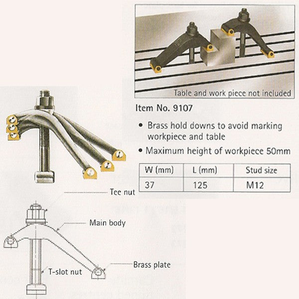 Ball Joint Clamps - Pair - M12