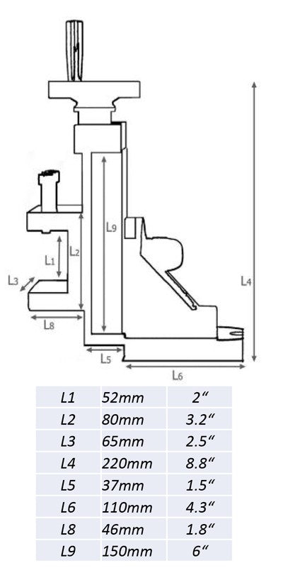 Lathe Vertical Milling Slide for WM180/WM210G/D210EL