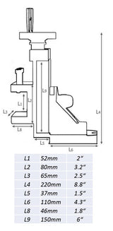 Lathe Vertical Milling Slide for WM180/WM210G/D210EL