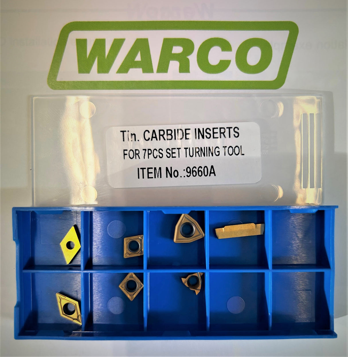 Tips Set - For Indexable Lathe Tools 7 Piece - 9660C Inserts