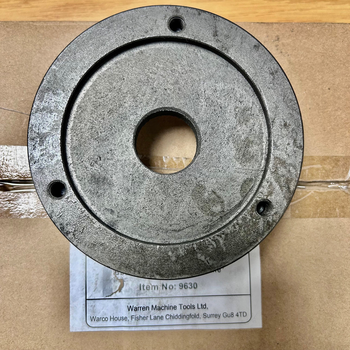 Backplate for Warco Lathes - 1016 / 1022 - 125mm