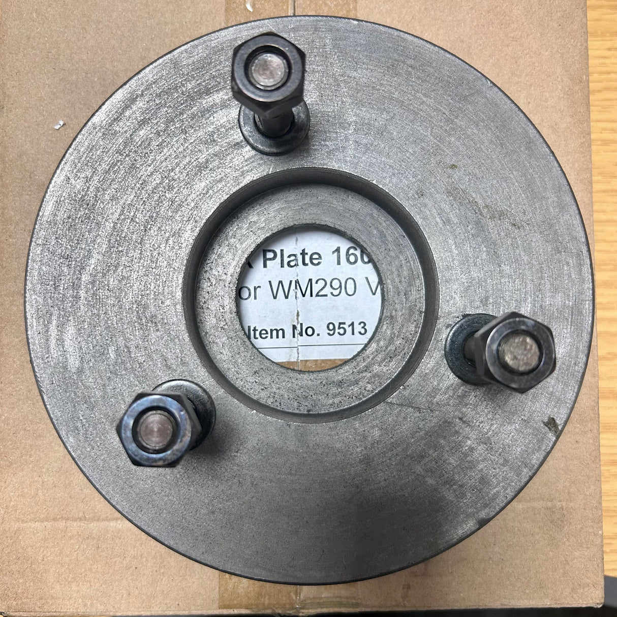 Backplate for Warco Lathes - WM240 / WM250V / WM280V - 125mm