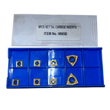Indexable Lathe Tools - 9 Piece Set 8mm 10mm 12mm - 8mm tips set