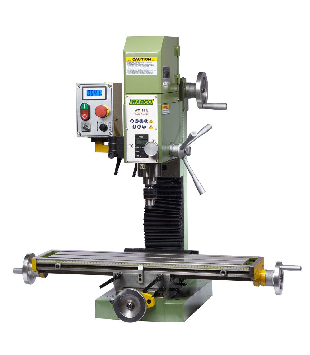 WM16B Belt Drive Mill with DRO - 3MT