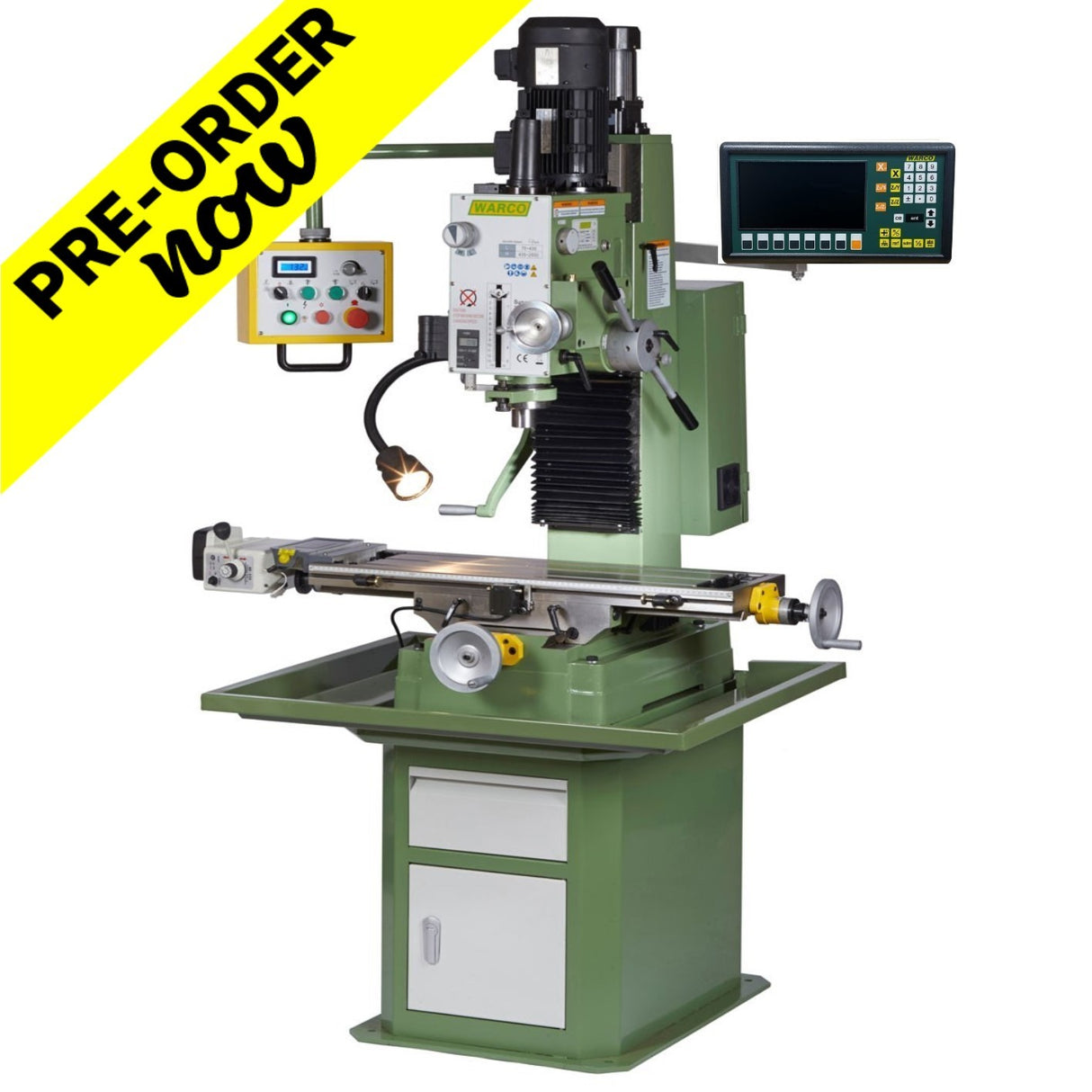 Super Major Vario Mill 3 axes Dro - R8