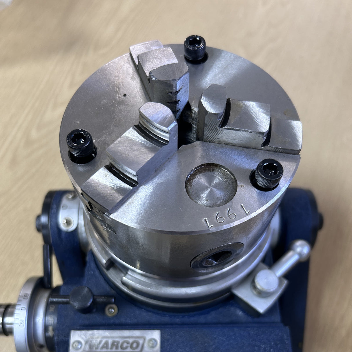 100mm HV4 HV5 Chuck & Backplate for Rotary Table