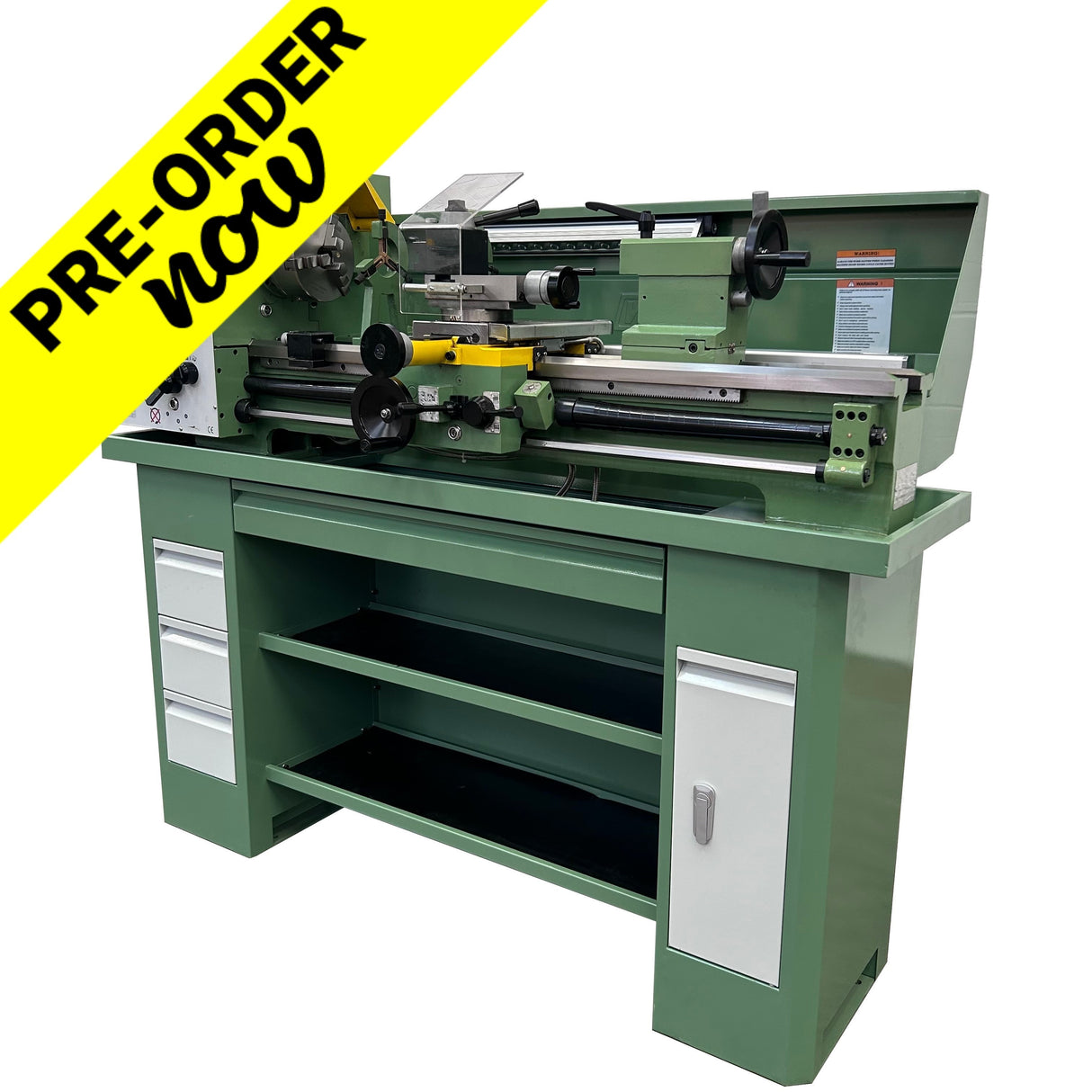 D320 Vario/Geared Lathe (with stand and DRO)