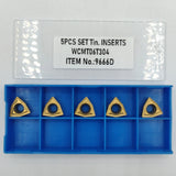 Indexable Lathe Tools - 9 Piece Set 8mm 10mm 12mm - 9665B TIP SET