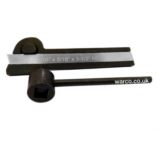 Parting Off Tool Holder - 5/16" & HSS Blade - Parting off tool